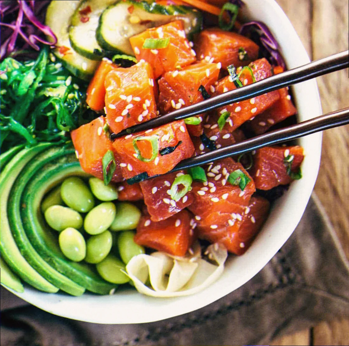 Salmon poke recipe