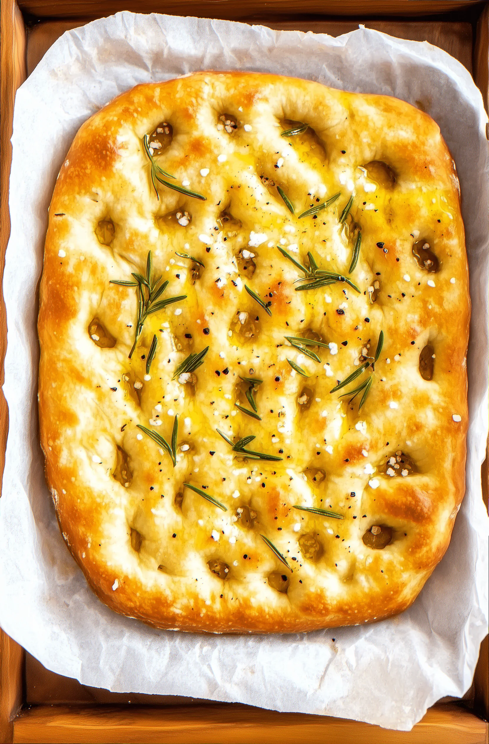 Sourdough focaccia bread recipe